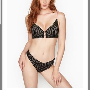 New VS BRA & PANTY SET LUXE LINGERIE BLACK